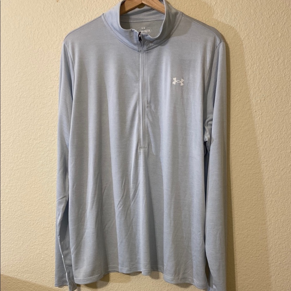Under Armour women’s Light Blue Quarter-Zip Shirt